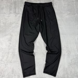 Zyia Active Mens Black Performance Joggers Training Pants Size L Stretch Travel